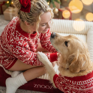 ZNOOZ Orthopedic Dog Bed - Festive Bundle